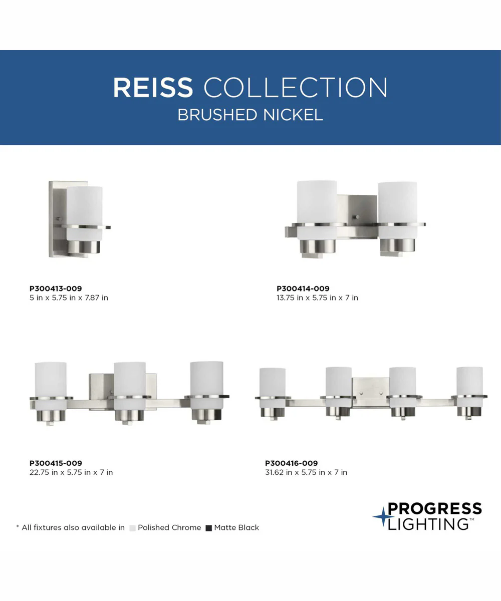 Reiss 2-Light Modern Farmhouse Vanity Light Brushed Nickel - Image 8
