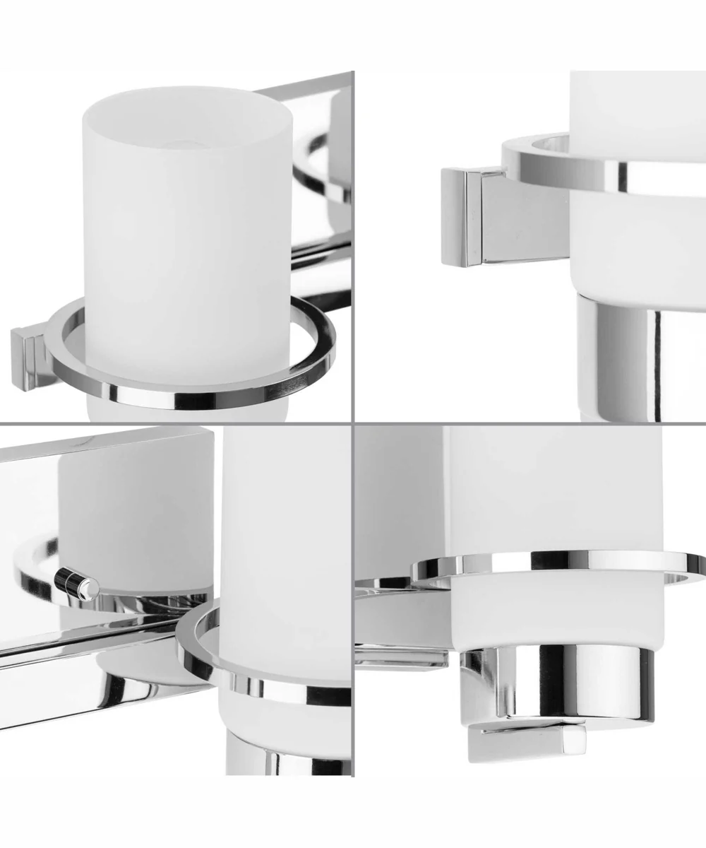 Reiss 2-Light Modern Farmhouse Vanity Light Polished Chrome - Image 4