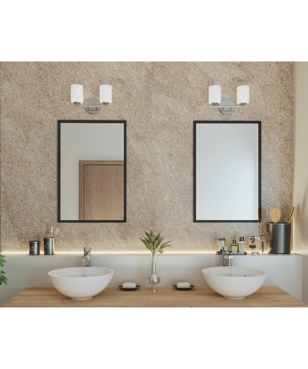 Replay 2-Light Bath & Vanity Brushed Nickel - Image 2