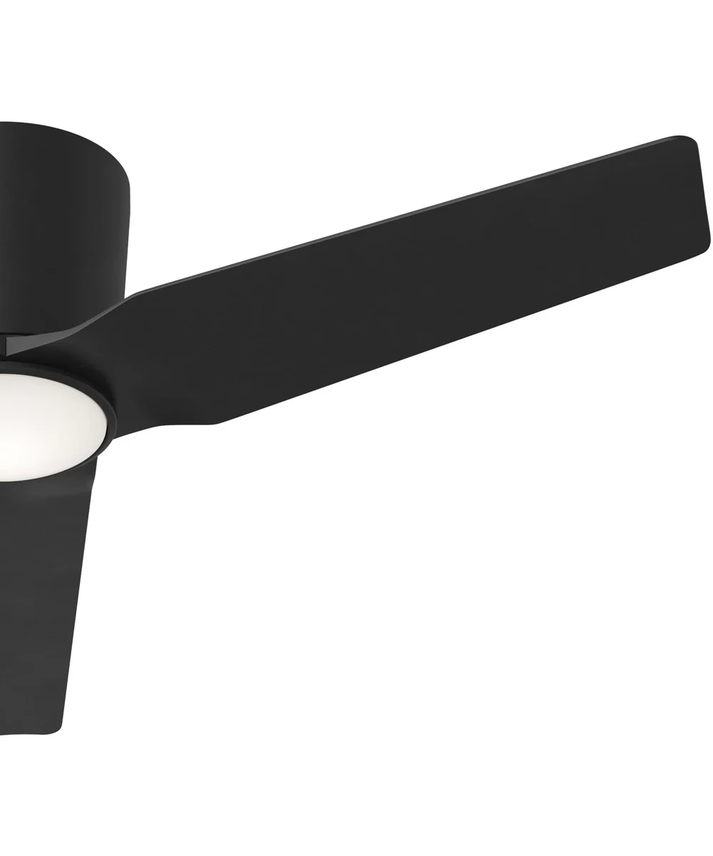 Rynn 48-in. 3-Blade Flush Mount Modern LED Ceiling Fan Matte Black - Image 7