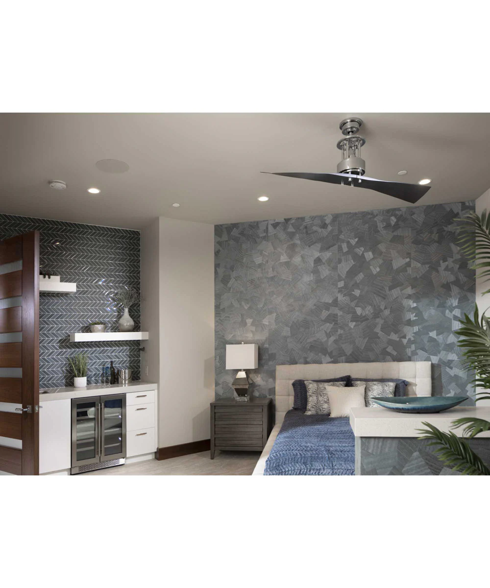 Spades 56" Two Blade Ceiling Fan Polished Chrome - Image 2