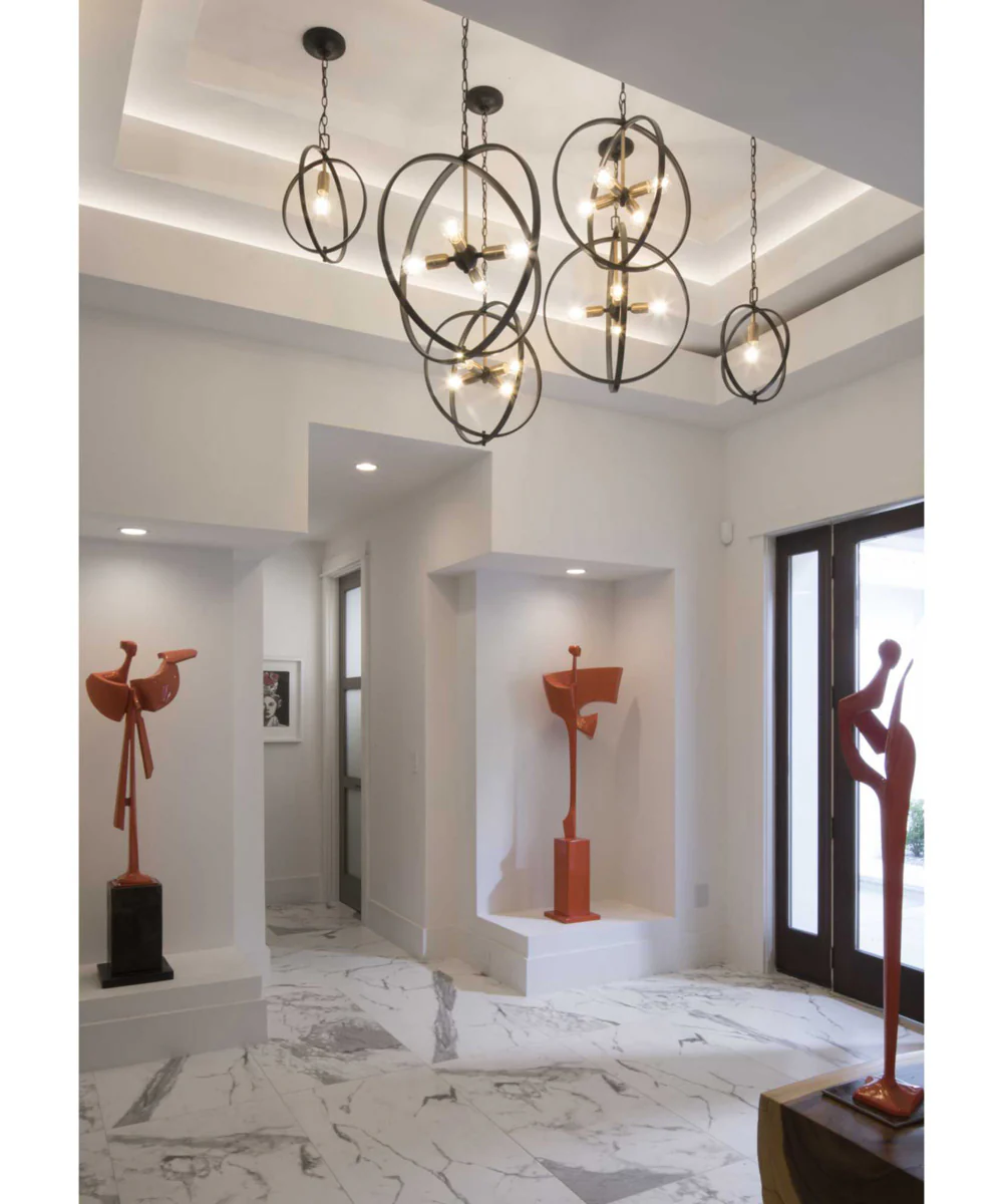 Swing 1-Light Global Mini-Pendant Light Antique Bronze - Image 2