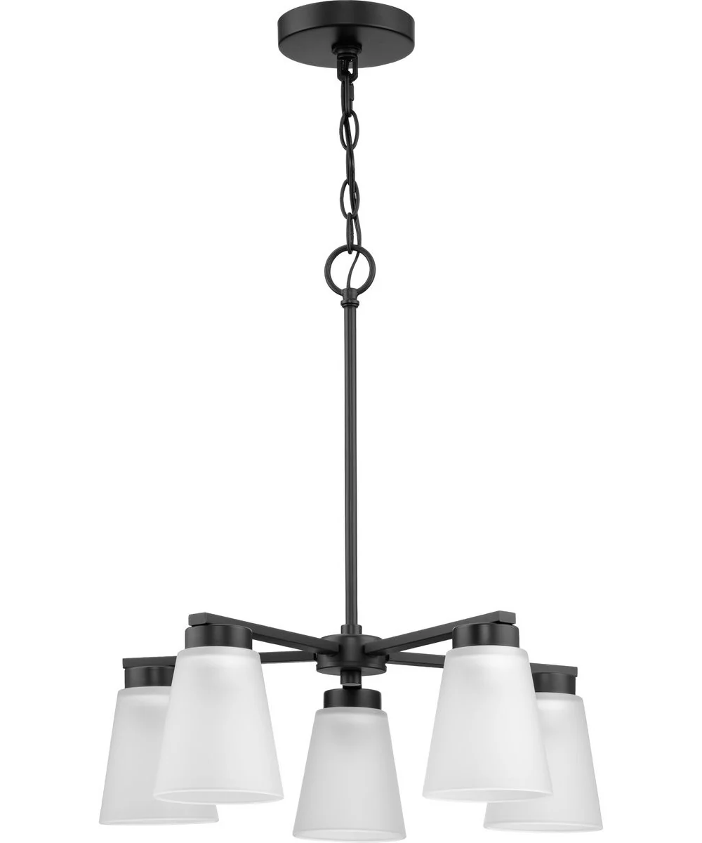 Tanner 5-Light Chandelier Matte Black - Image 3