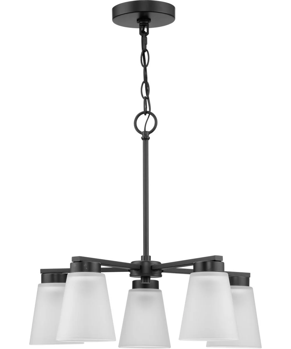 Tanner 5-Light Chandelier Matte Black - Image 7