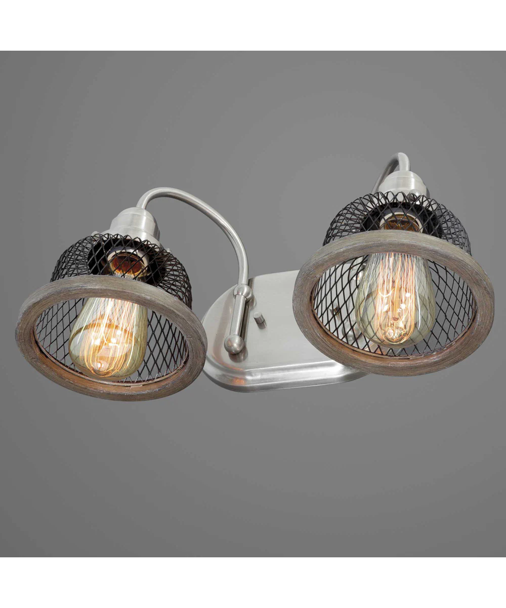 Tilley 2-Light Coastal Bath Vanity Light Brushed Nickel - Image 5