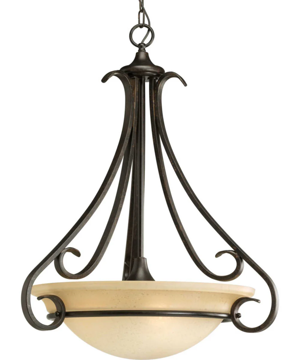 Torino 3-Light Foyer Pendant Forged Bronze
