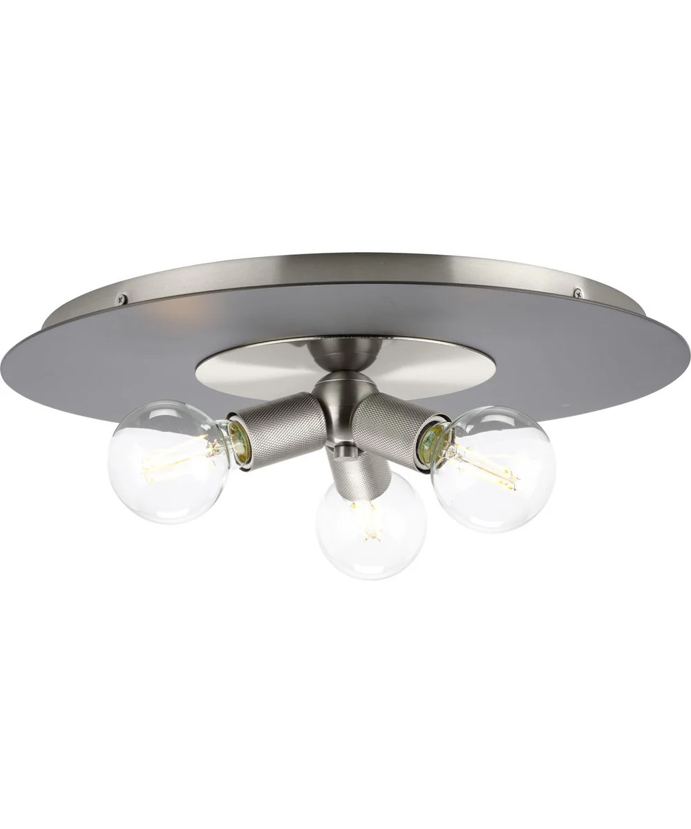 Trimble 3-Light 18" Flush Mount Brushed Nickel - Image 6