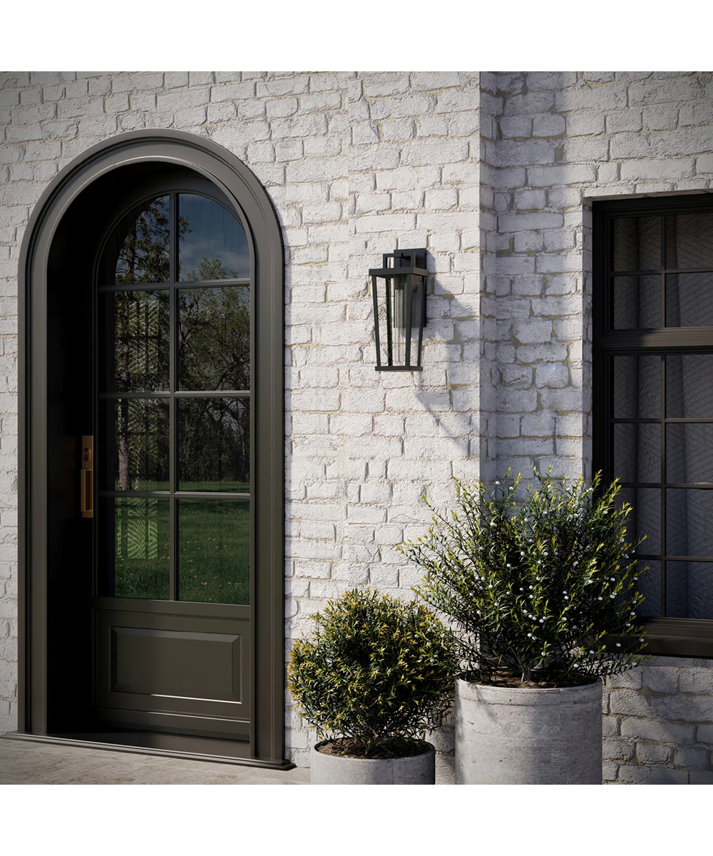 Tryon 1-Light Medium Outdoor Wall Lantern Black - Image 3