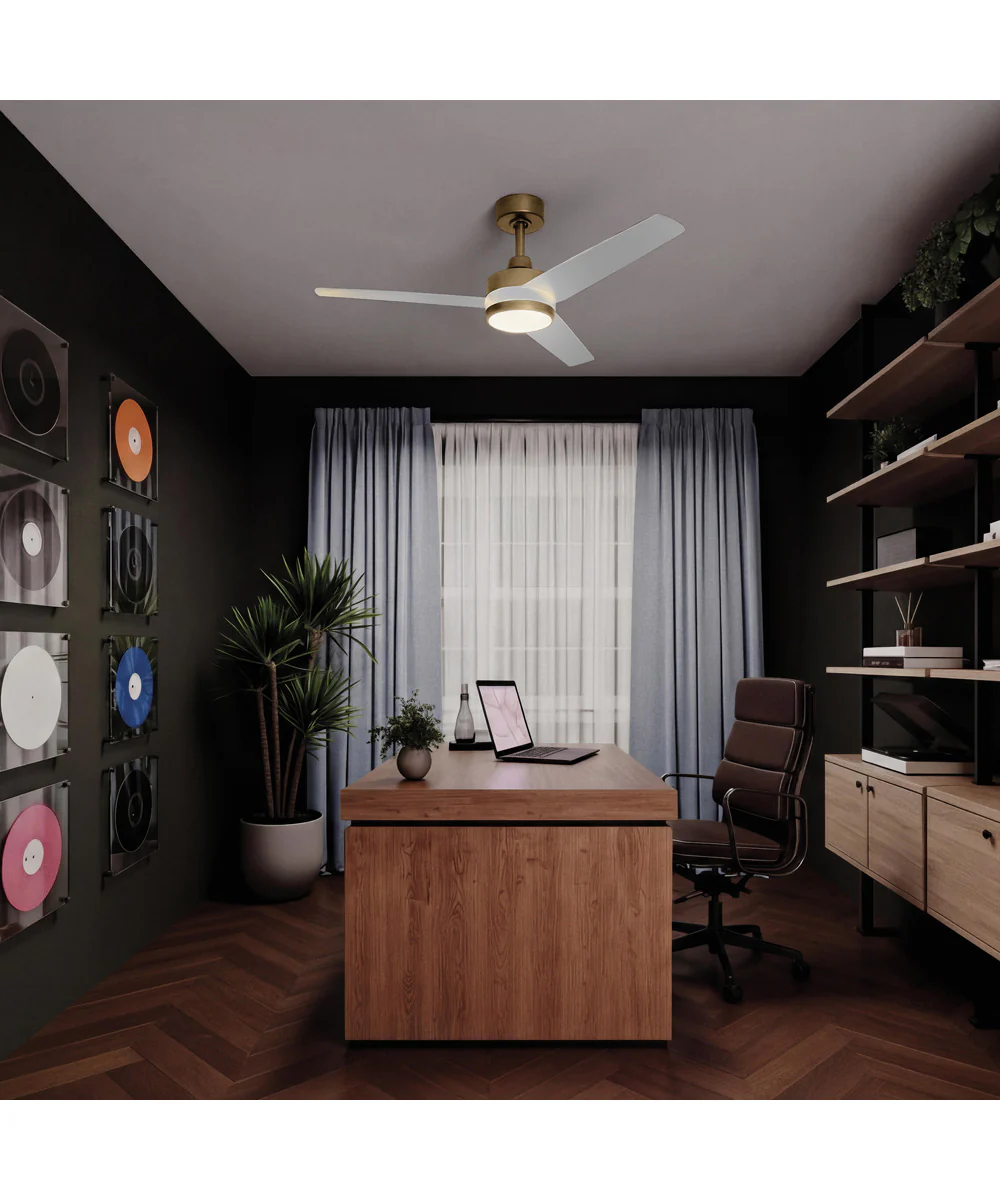Velto 60-in. 3-Blade LED Modern Ceiling Fan Champagne Bronze - Image 3
