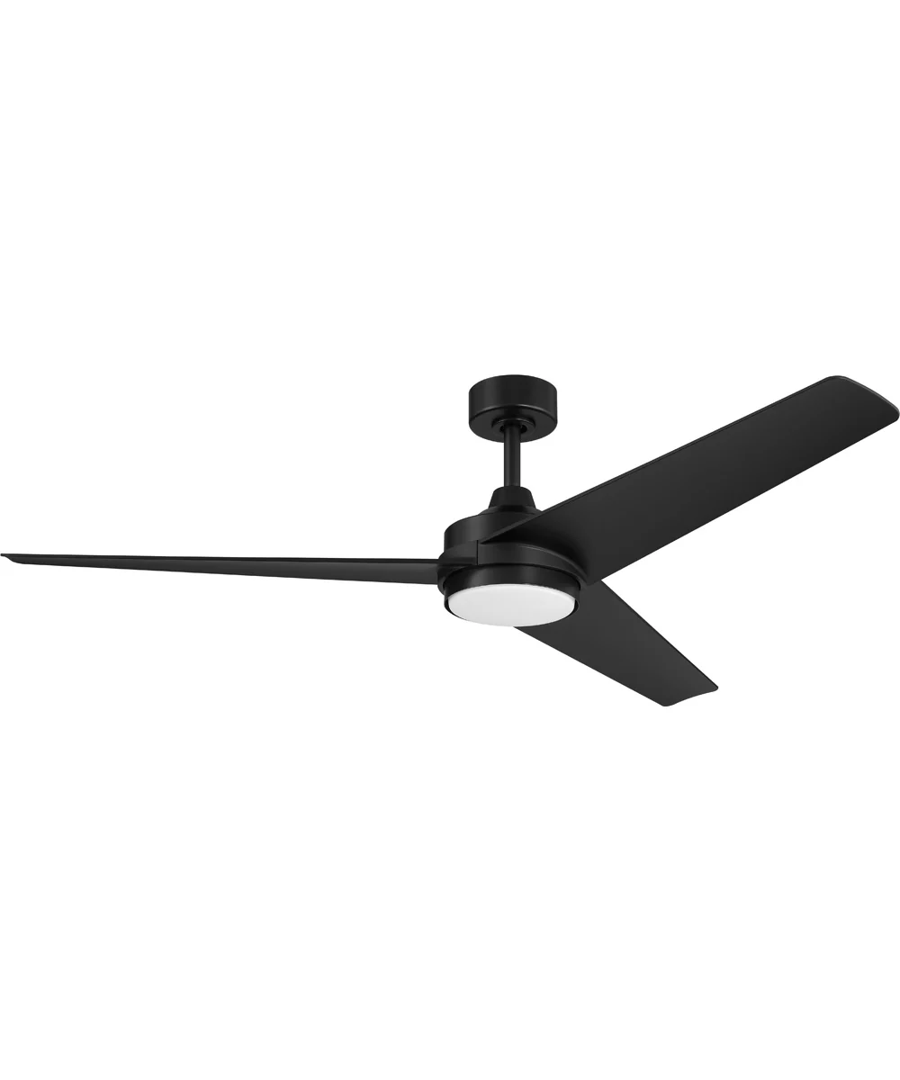 Velto 60-in. 3-Blade LED Modern Ceiling Fan Matte Black - Image 5