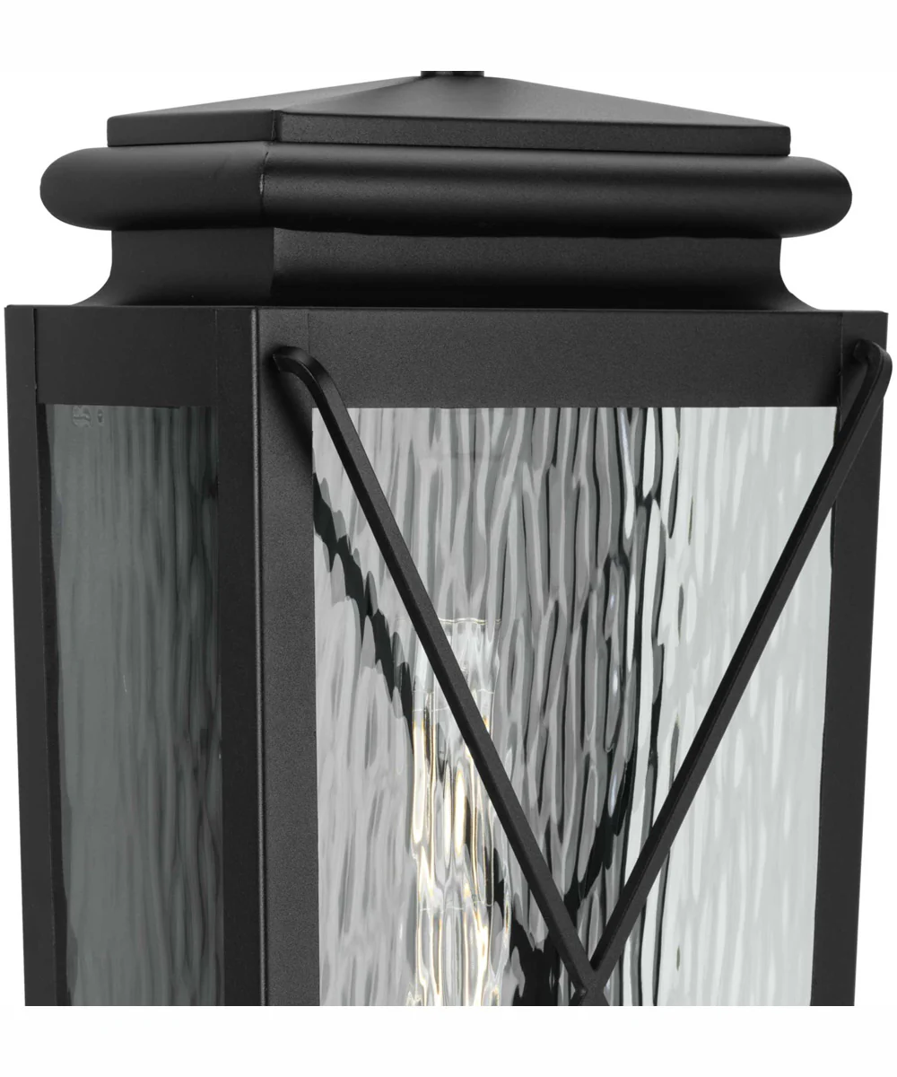 Wakeford 1-Light Transitional Outdoor Medium Wall Lantern Textured Black - Image 3
