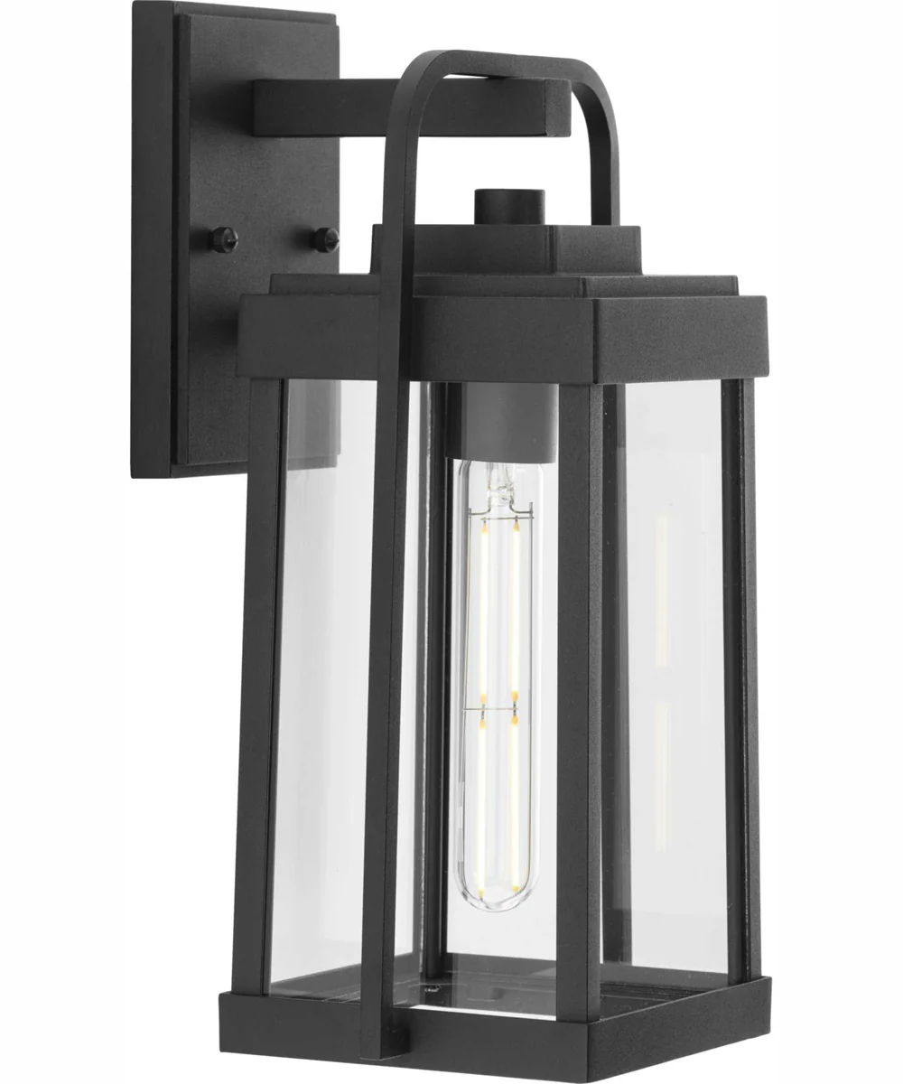 Walcott 1-Light Modern Farmhouse Outdoor Medium Wall Lantern Textured Black - Image 5