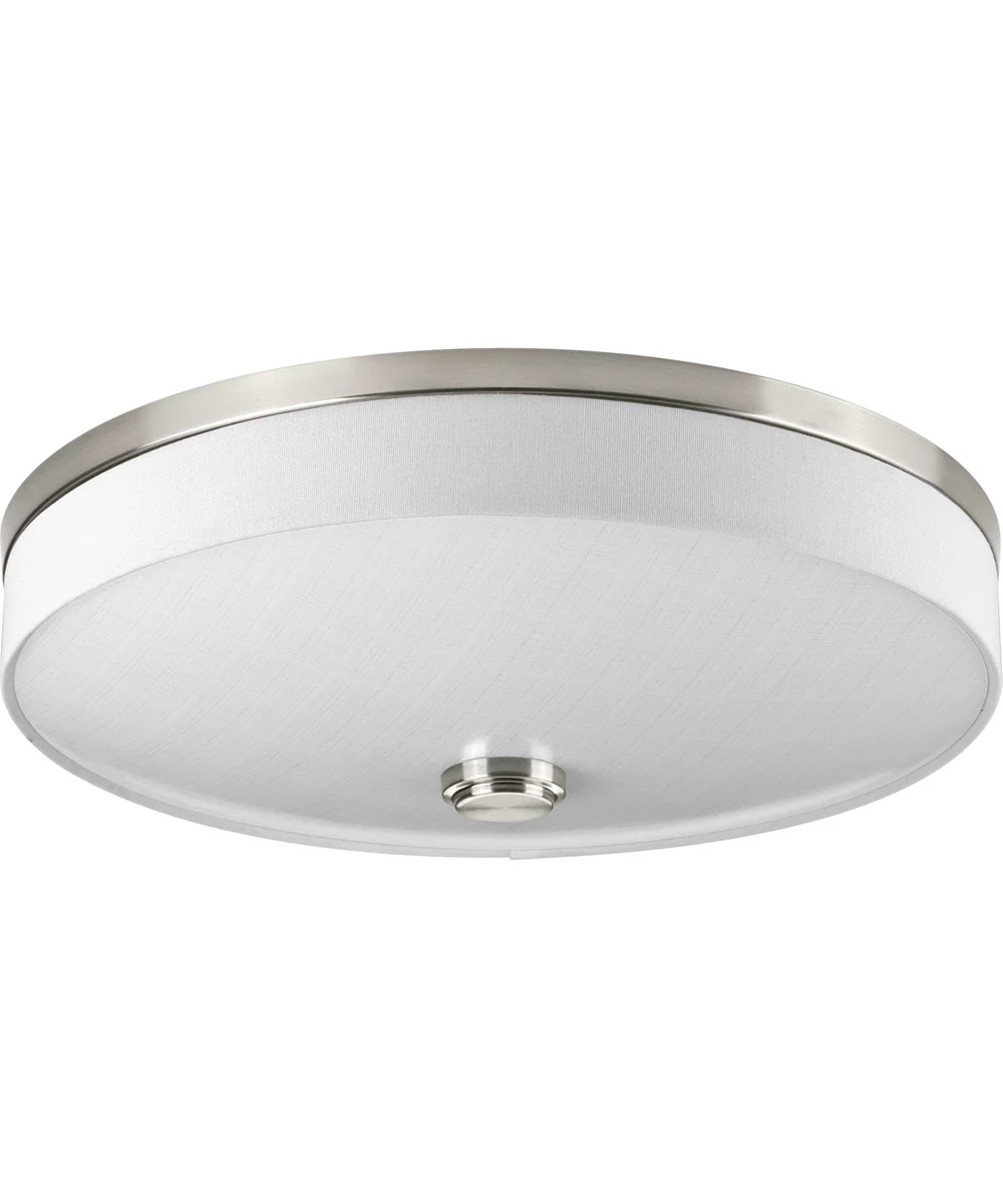 Weaver LED 2-Light LED 16" Flush Mount Brushed Nickel