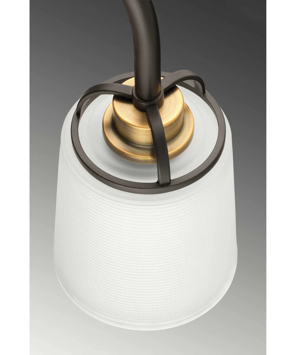 West Village 5-Light Etched Double Prismatic Glass Farmhouse Chandelier Light Antique Bronze - Image 4