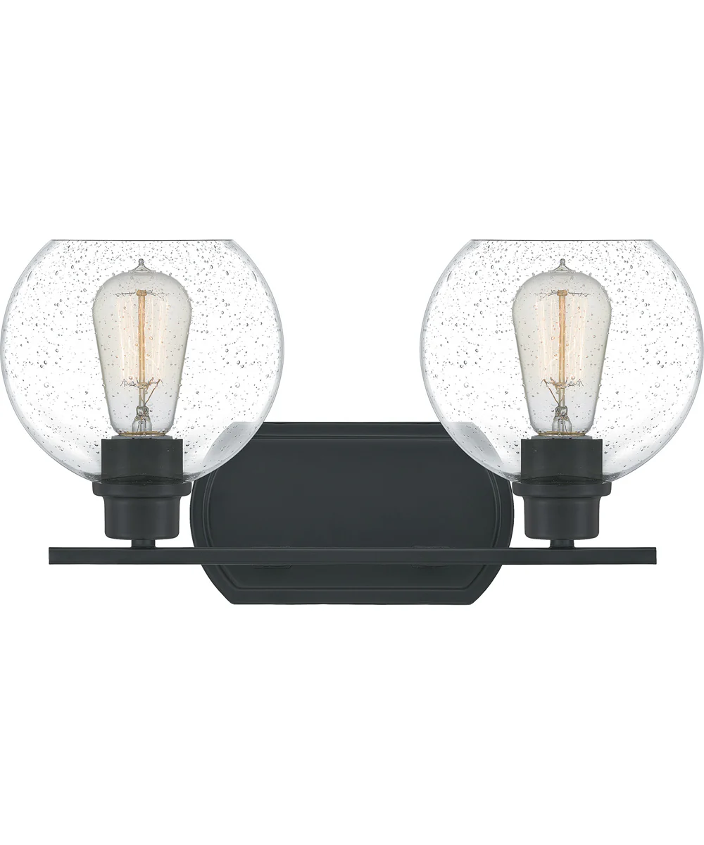 Pruitt Medium 2-light Bath Light Matte Black - Image 2