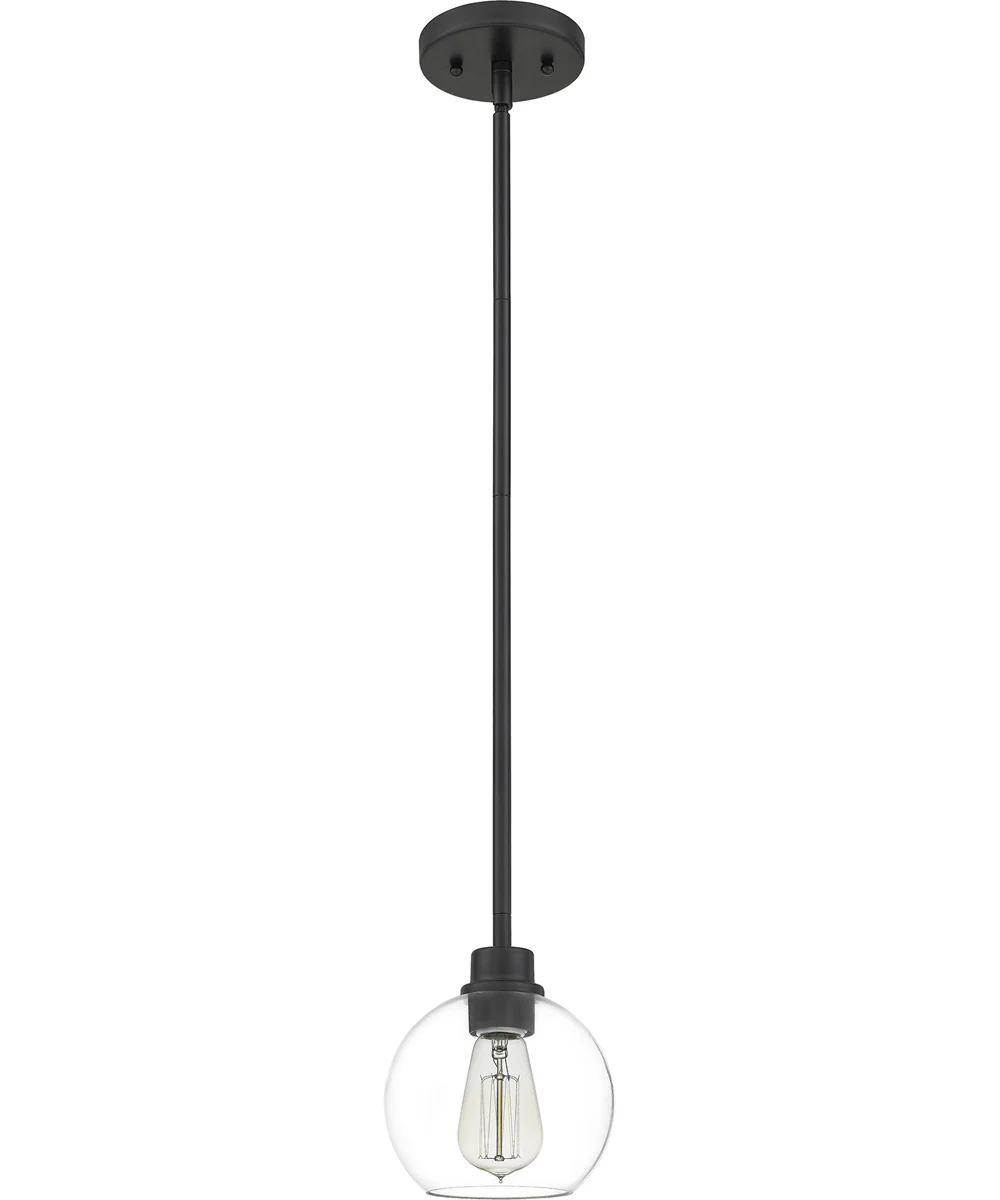 Pruitt Small 1-light Mini Pendant Matte Black - Image 3