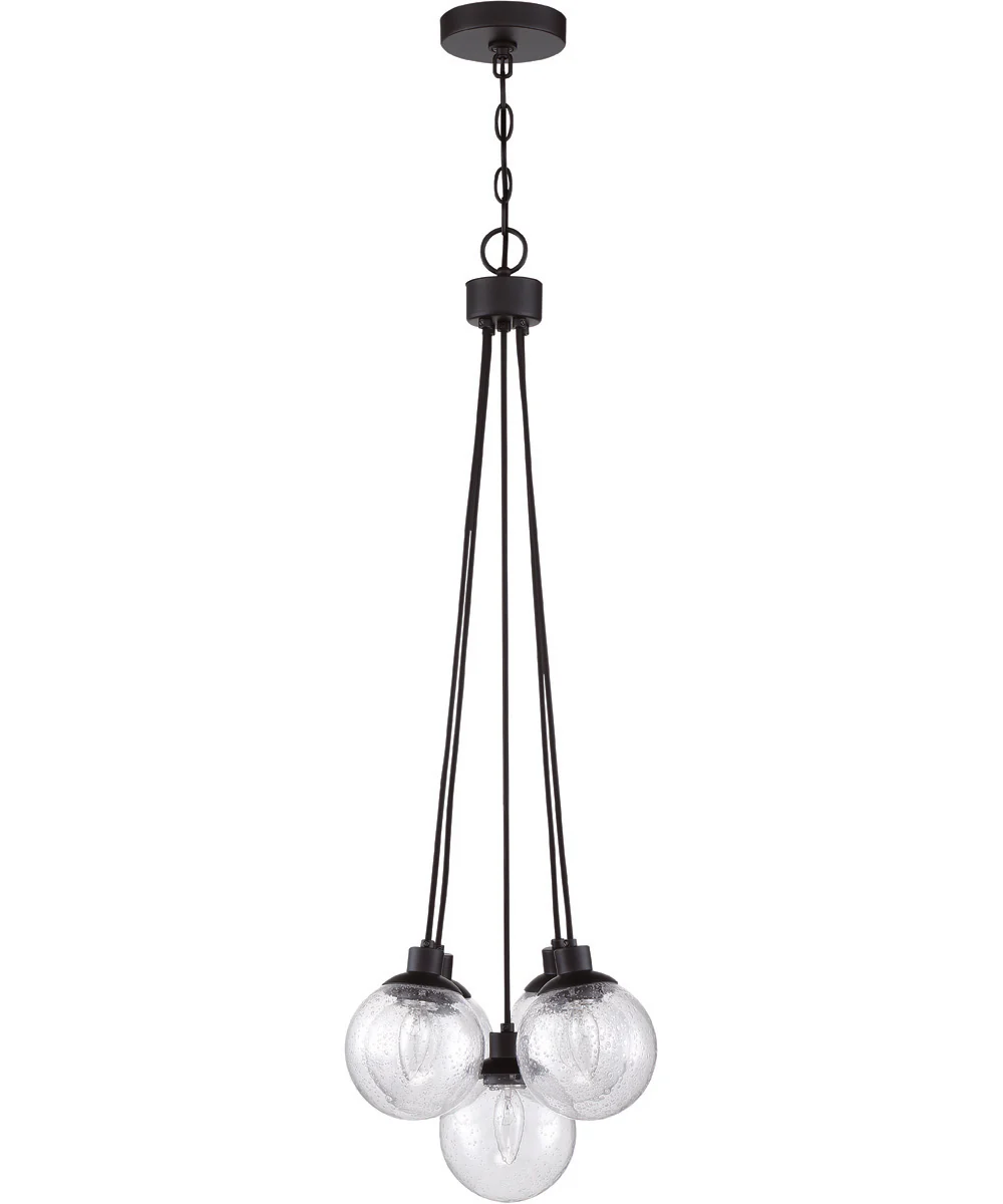 Que 5-Light Pendant Flat Black - Image 4
