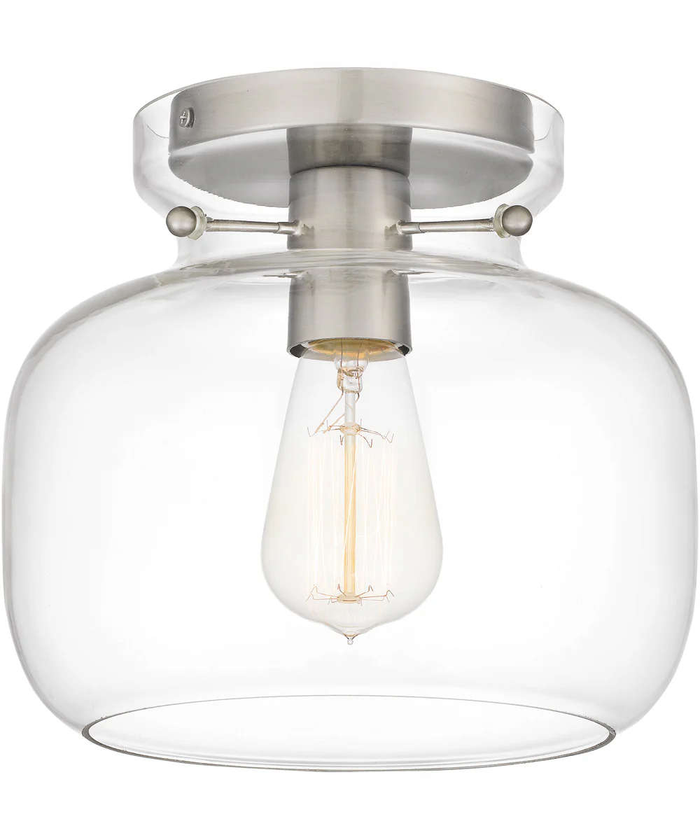 Quoizel Flush Mount Small 1-light Flush Mount Brushed Nickel