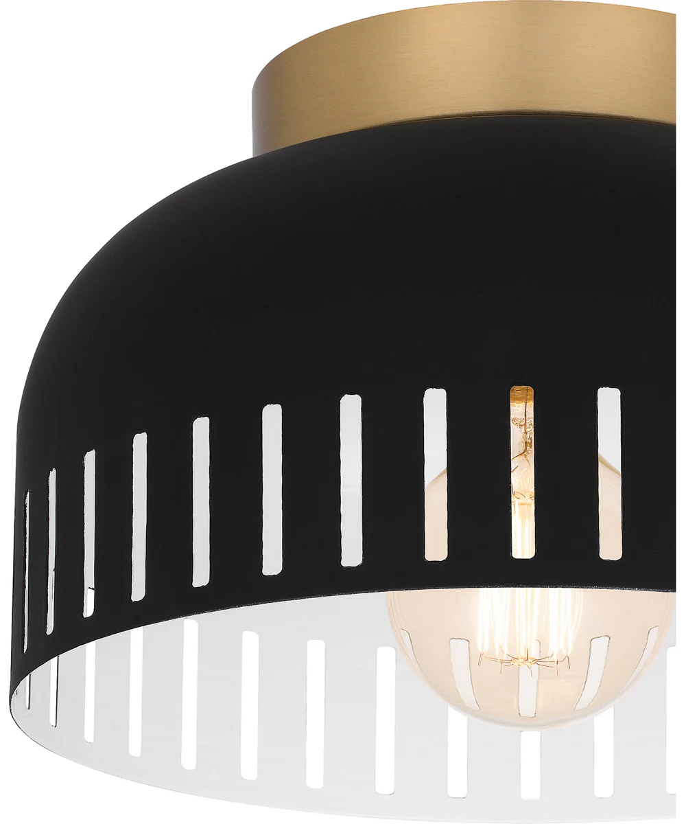 Quoizel Flush Mount Small 1-light Flush Mount Matte Black - Image 5