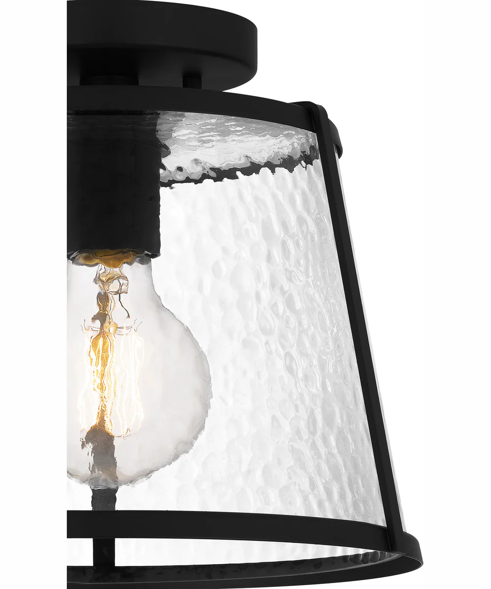 Quoizel Flush Mount Small 1-light Semi Flush Mount Matte Black - Image 6