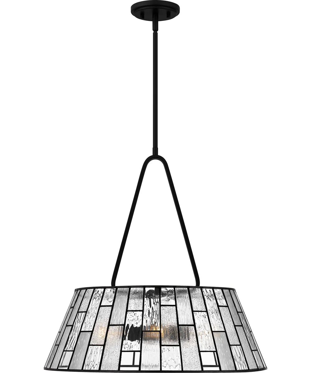 Quoizel Pendant 4-light Pendant Matte Black - Image 3