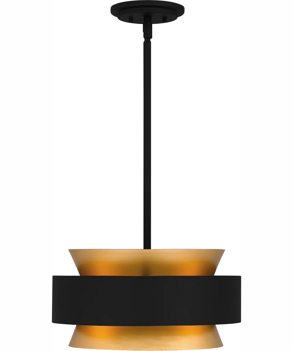 Quoizel Pendant Large 3-light Pendant Earth Black - Image 4