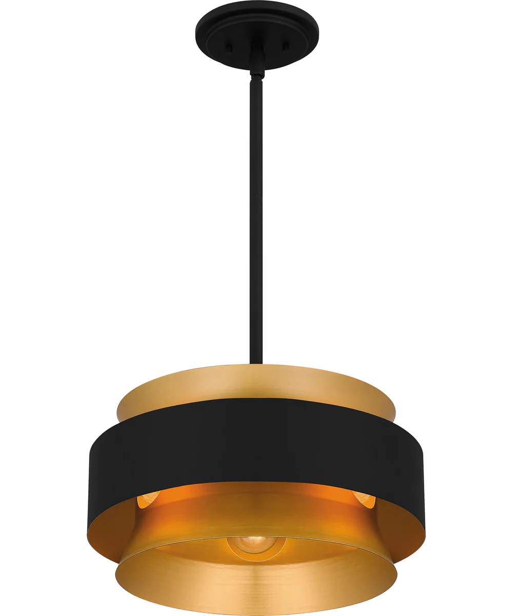 Quoizel Pendant Large 3-light Pendant Earth Black - Image 5