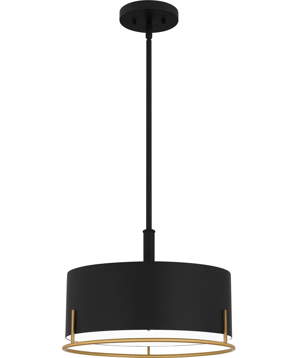 Quoizel Pendant Large 3-light Pendant Matte Black - Image 2