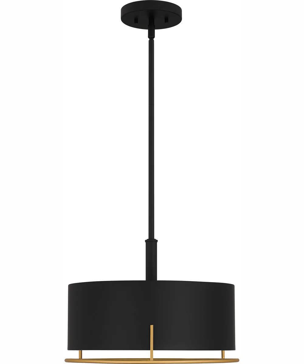 Quoizel Pendant Large 3-light Pendant Matte Black - Image 4