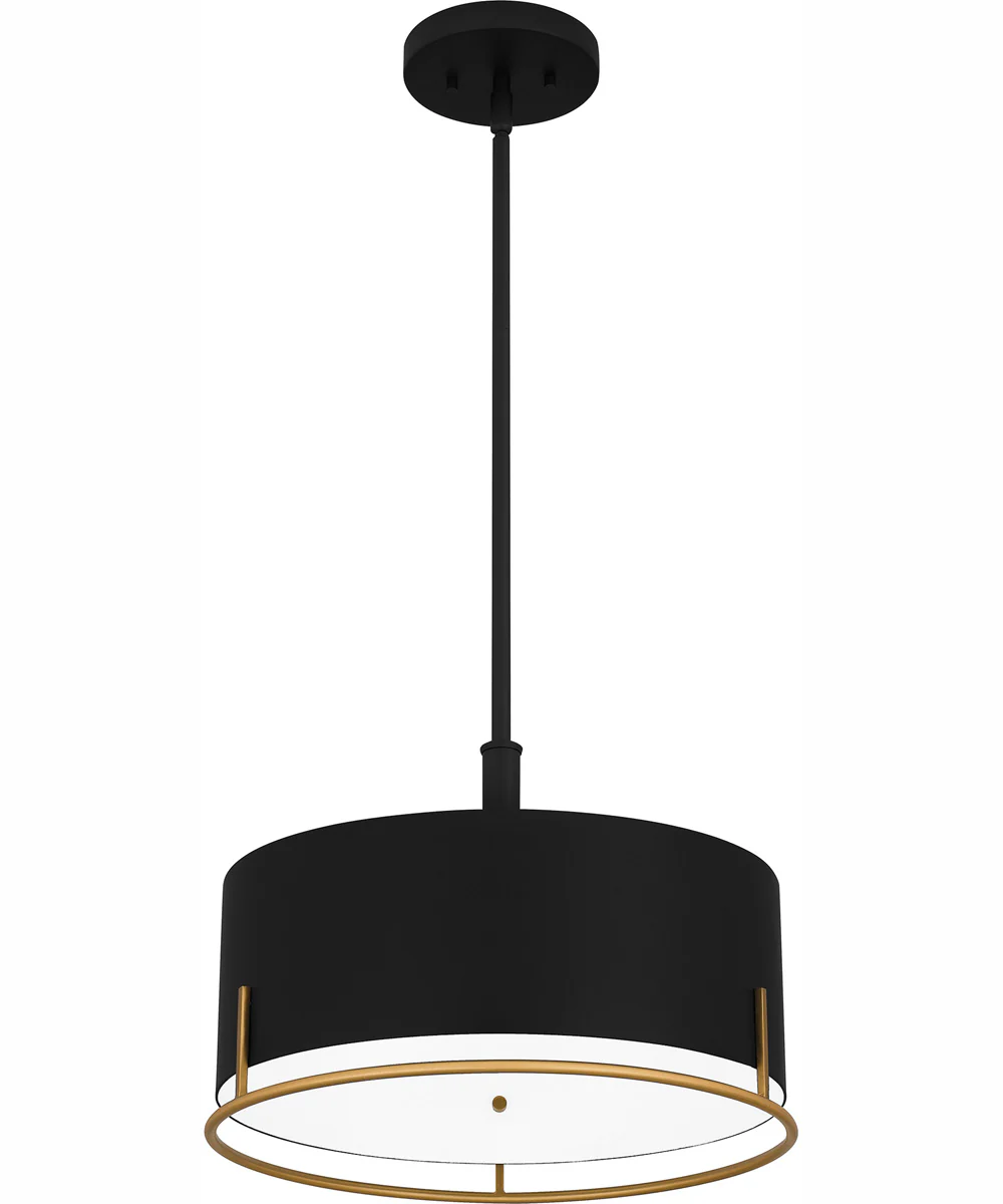 Quoizel Pendant Large 3-light Pendant Matte Black - Image 5