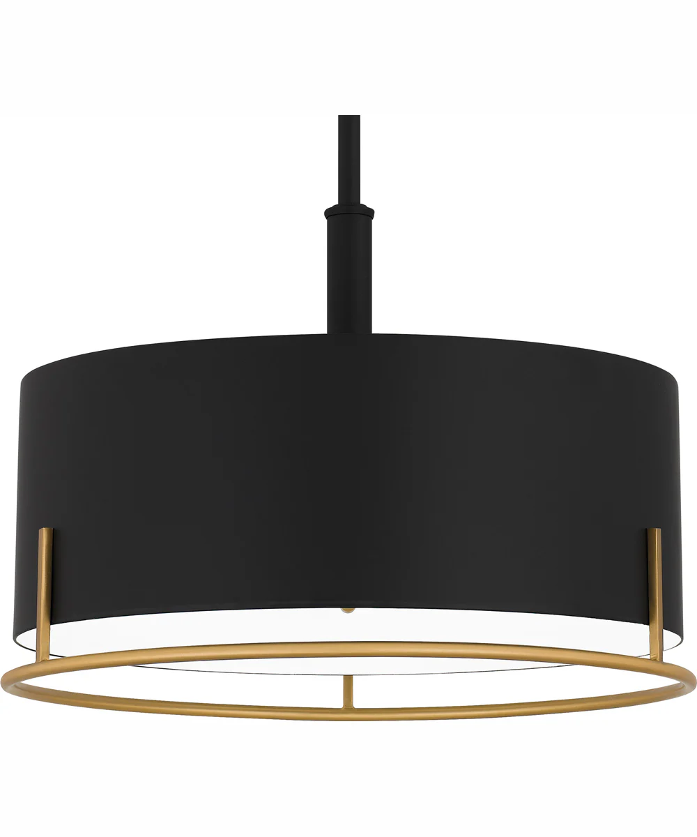Quoizel Pendant Large 3-light Pendant Matte Black - Image 6