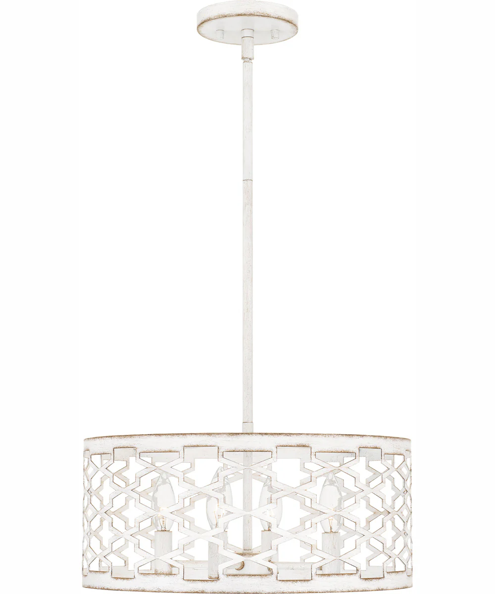 Quoizel Pendant Large 4-light Pendant Antique White - Image 4