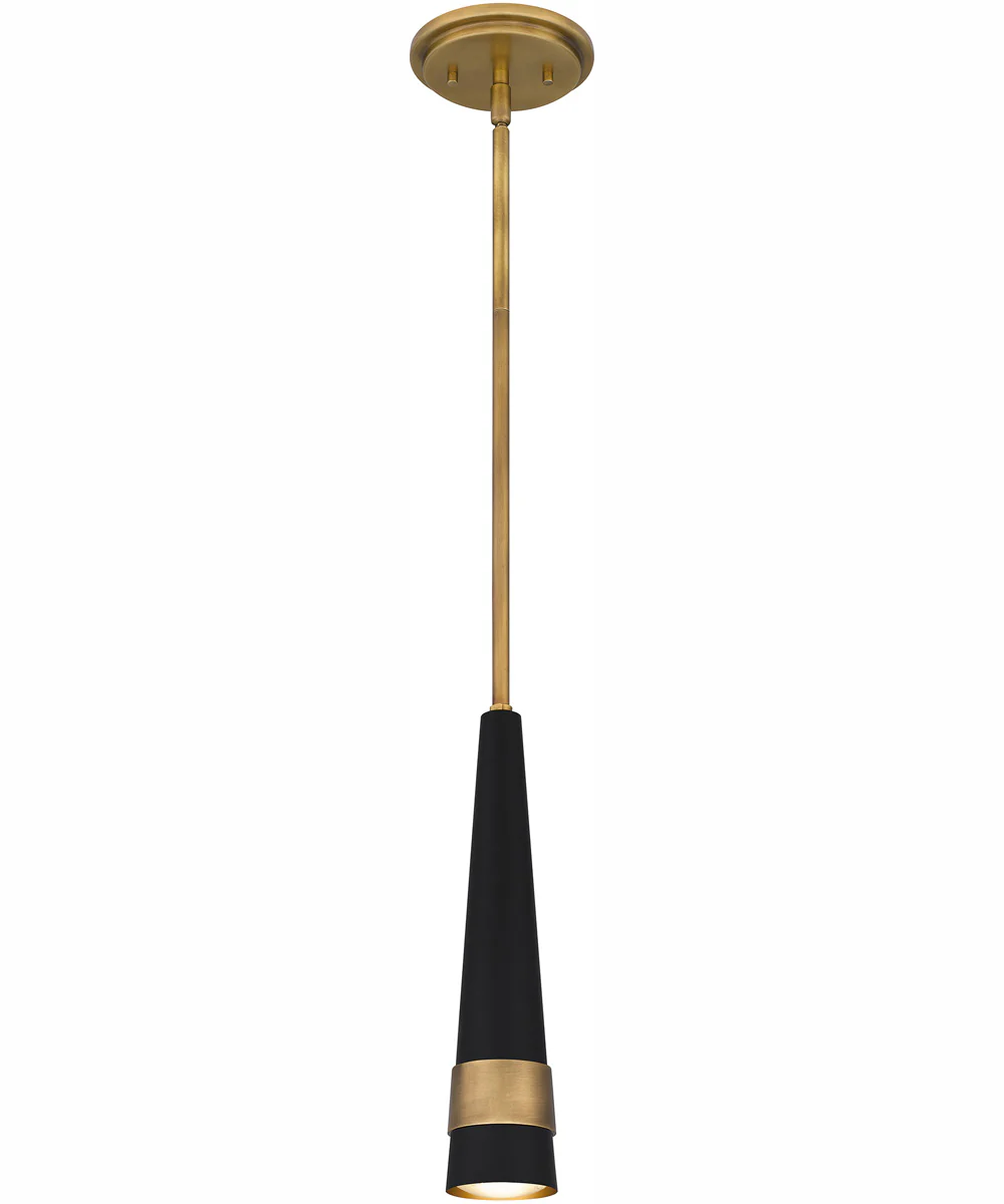 Quoizel Piccolo Pendant Small Mini Pendant Weathered Brass - Image 2