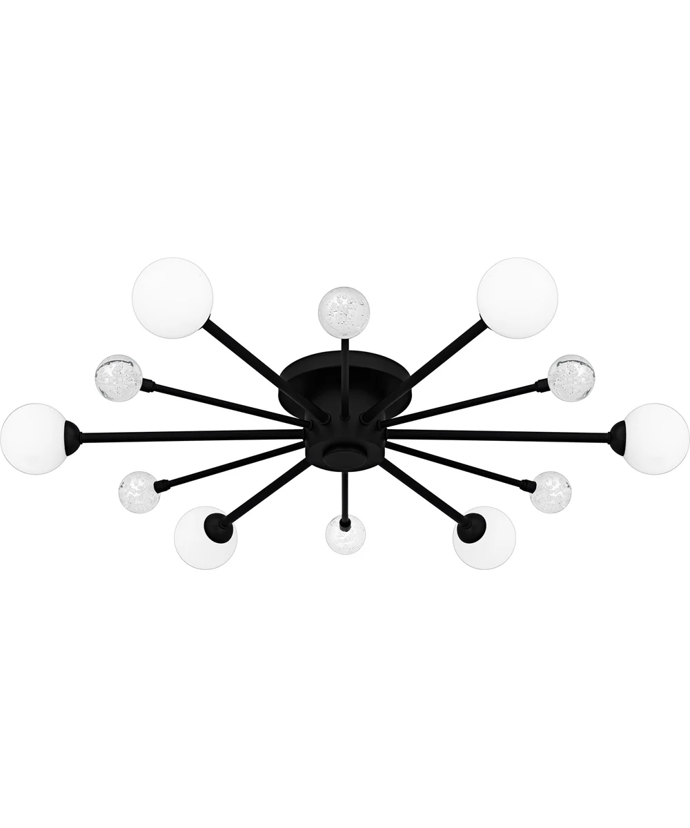 Quoizel Semi-Flush Mount Extra Large 6-light Semi Flush Mount Matte Black