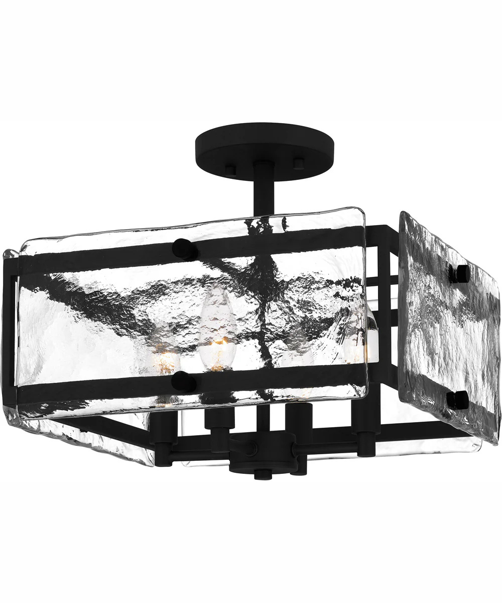 Quoizel Semi-Flush Mount Medium 4-light Semi Flush Mount Earth Black - Image 2