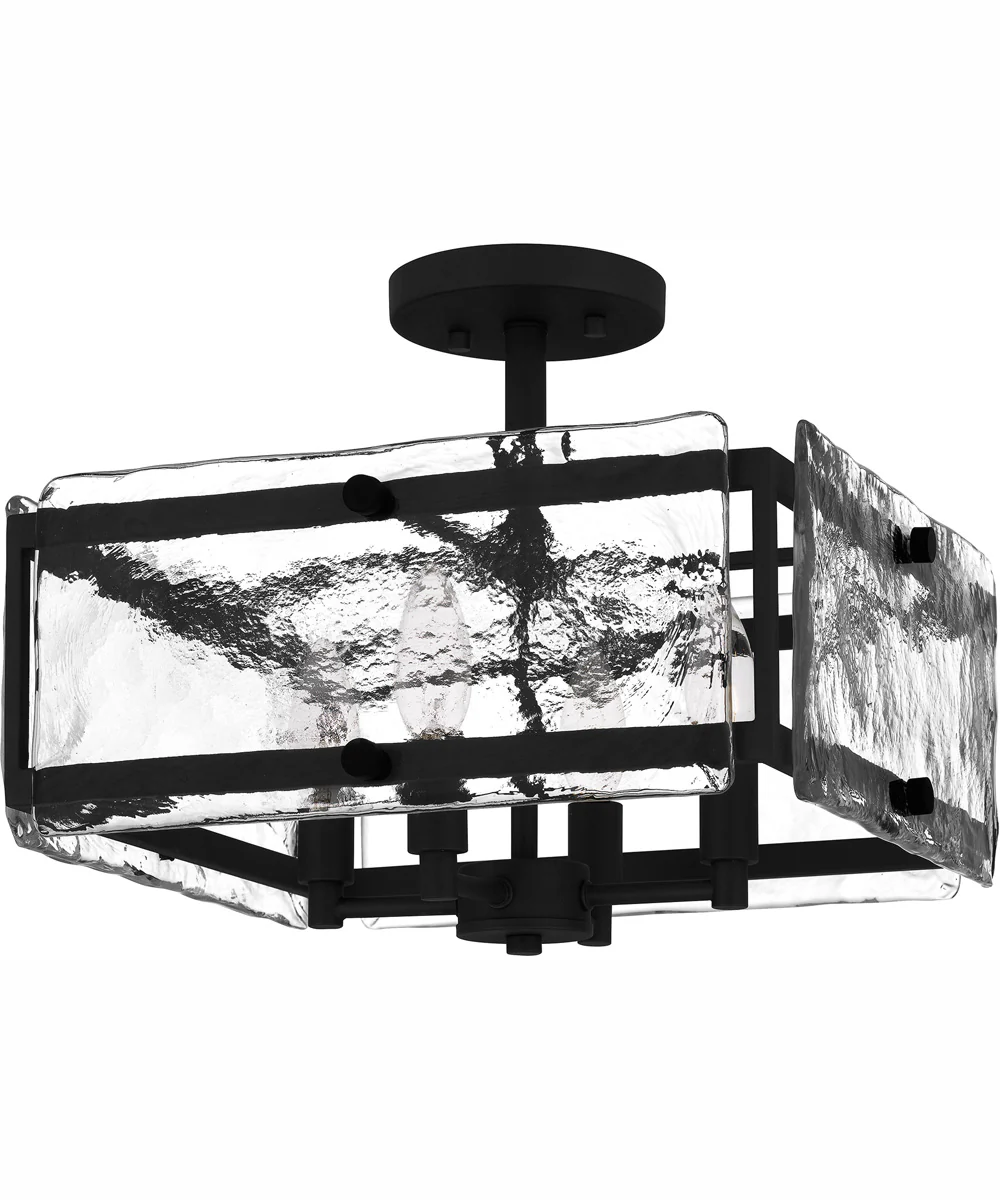 Quoizel Semi-Flush Mount Medium 4-light Semi Flush Mount Earth Black - Image 3