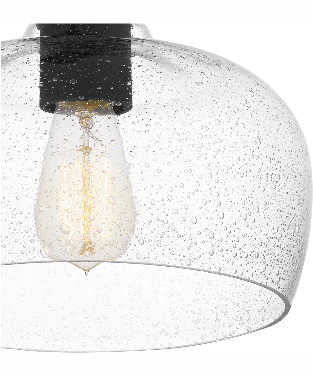 Quoizel Semi-Flush Mount Small 1-light Semi Flush Mount Matte Black - Image 6