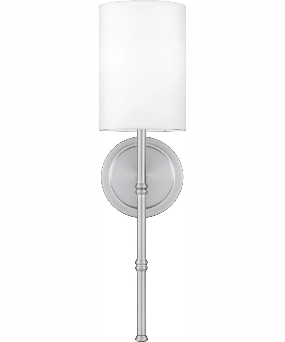 Quoizel Wood Small 1-light Wall Sconce Antique Polished Nickel - Image 2