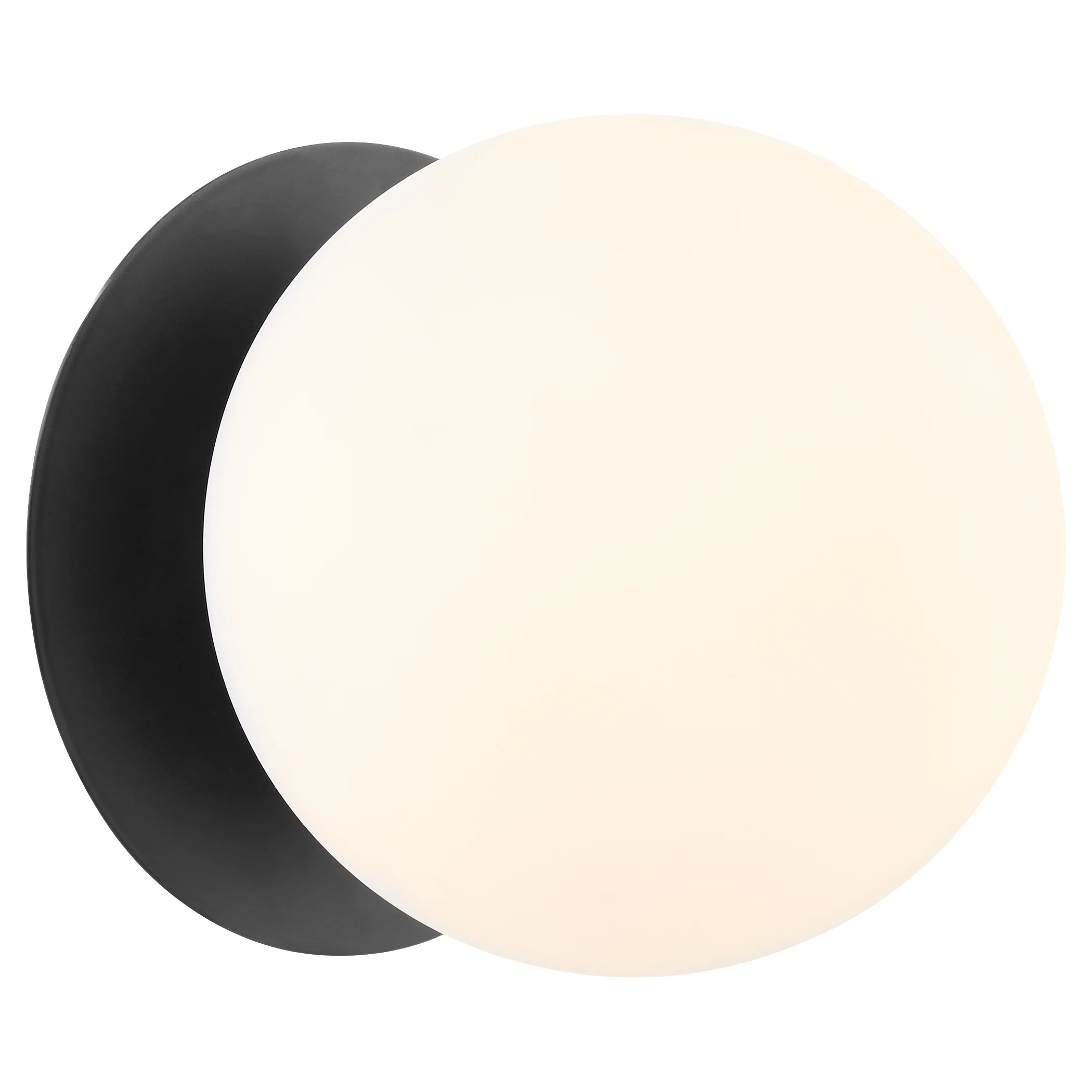 1-light Wall Mount Light Fixture Matte Black - Image 2