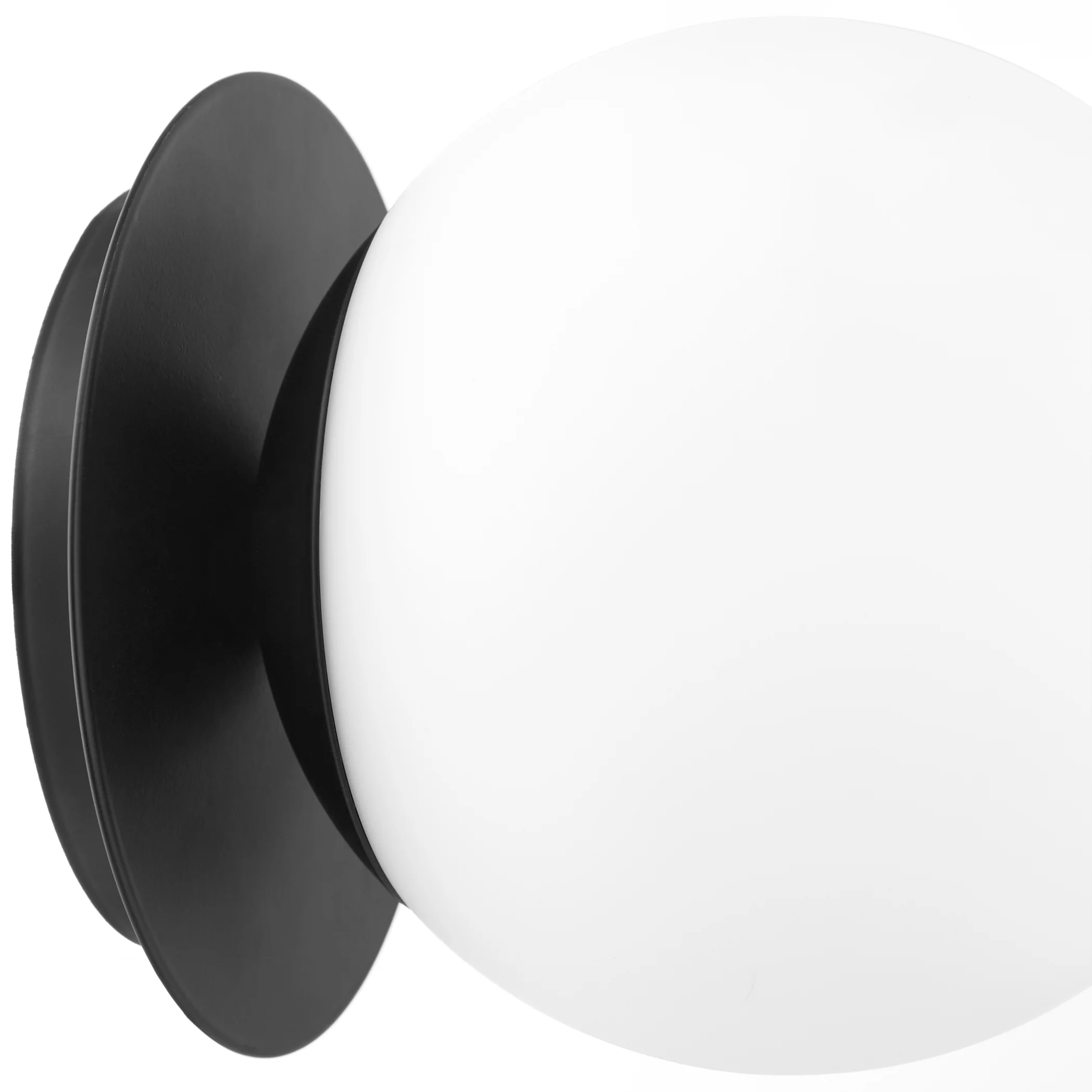 1-light Wall Mount Light Fixture Matte Black - Image 4