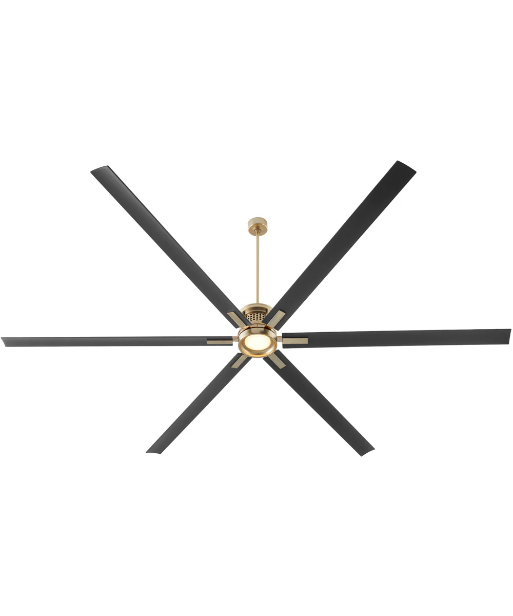 120" Zeus Patio Ceiling Fan Aged Brass - Image 4