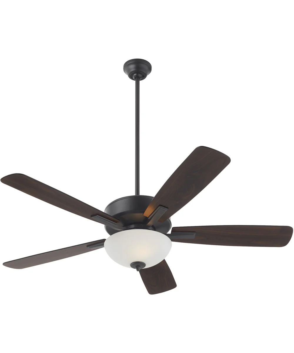 52" Ovation 2-light LED Ceiling Fan Matte Black - Image 2