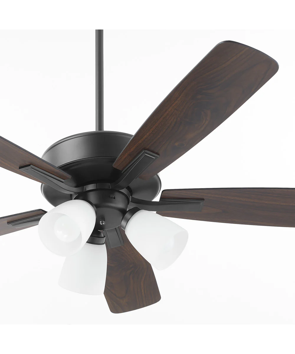 52" Ovation 3-light LED Ceiling Fan Matte Black - Image 4
