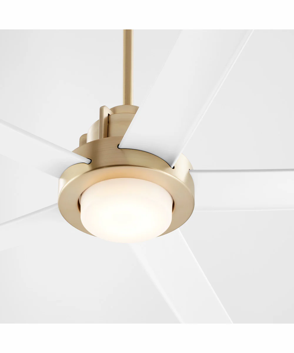 80" Revel Patio Ceiling Fan Aged Brass w/ Studio White - Image 7