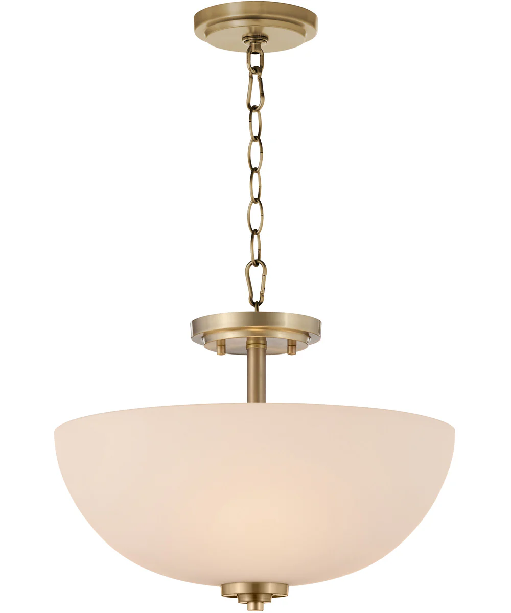 Adams 3-light Dual Mount Light Fixture Aged Brass - Image 2