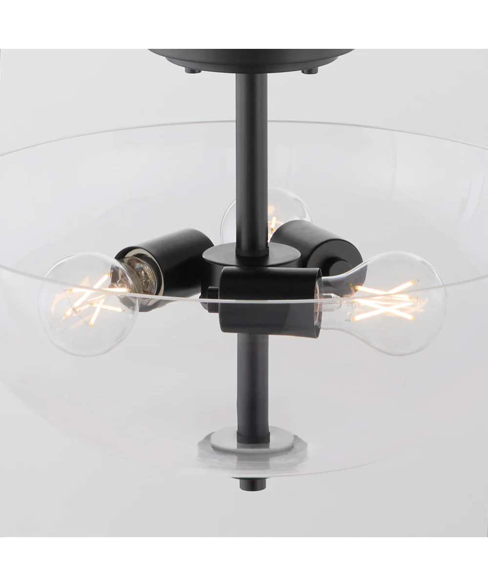 Adams 3-light Dual Mount Light Fixture Matte Black - Image 4