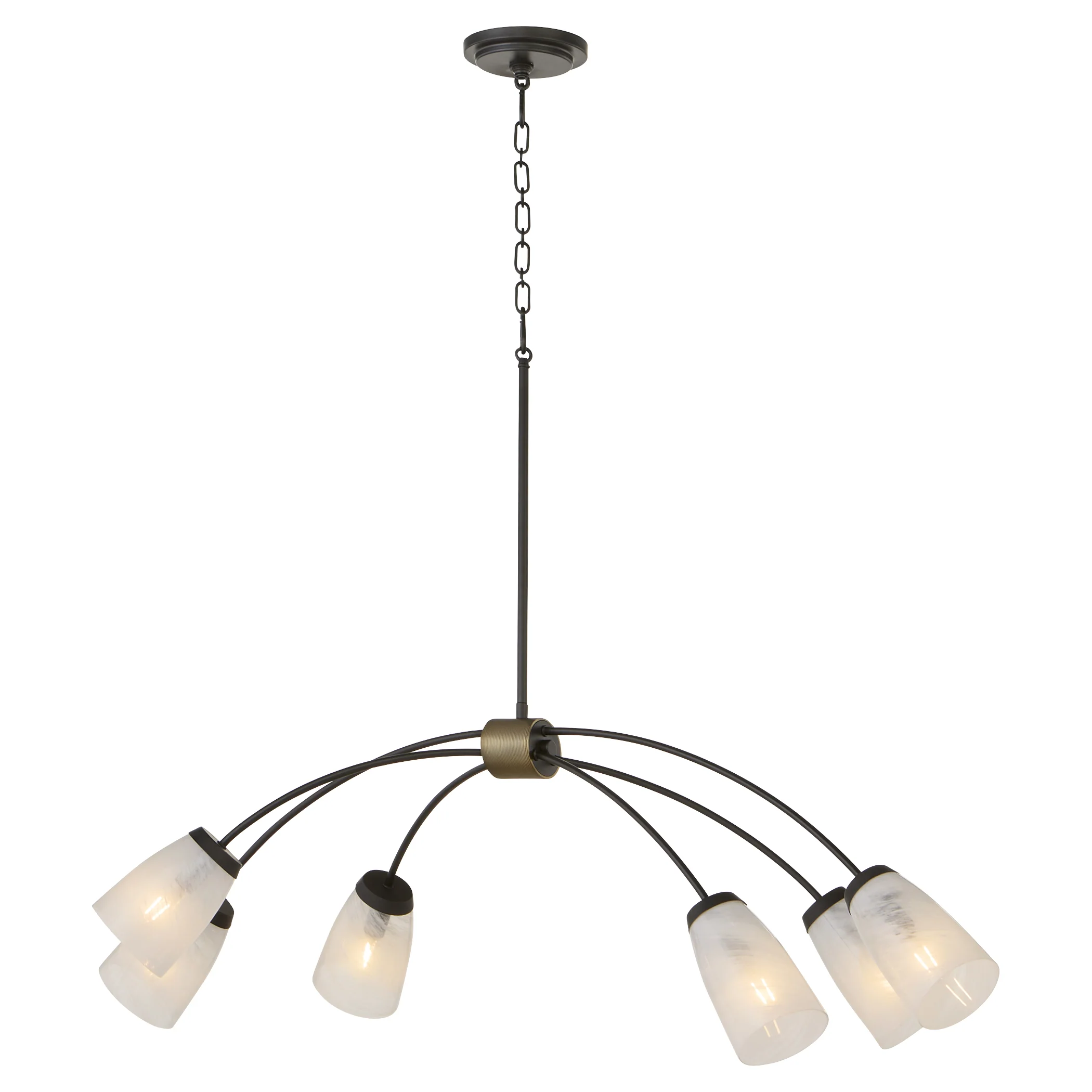 Arpeggio 6-light Chandelier Matte Black - Image 2