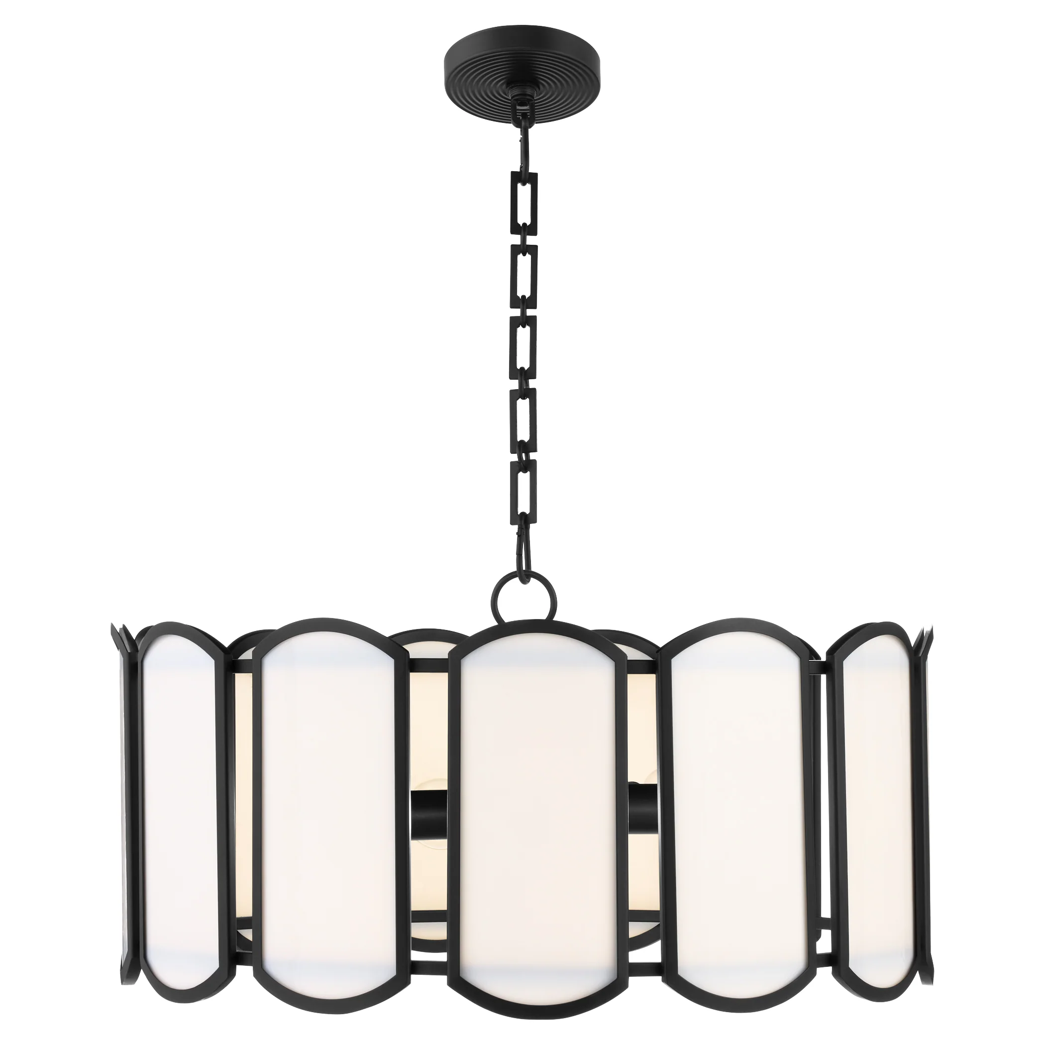 Belleview 5-light Pendant Matte Black - Image 2