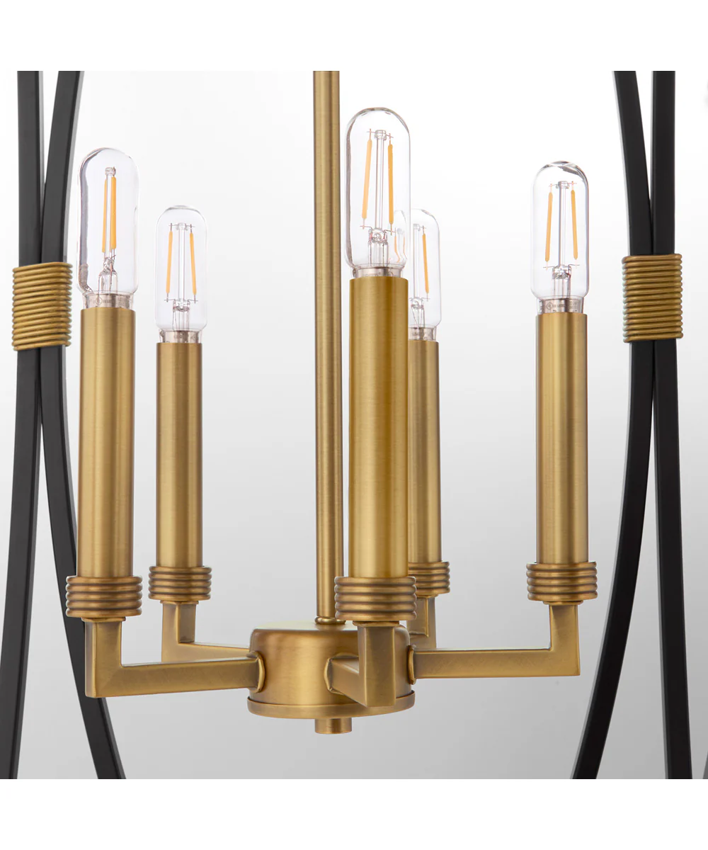 Bishop 5-light Pendant Matte Black|Brushed Brass - Image 4