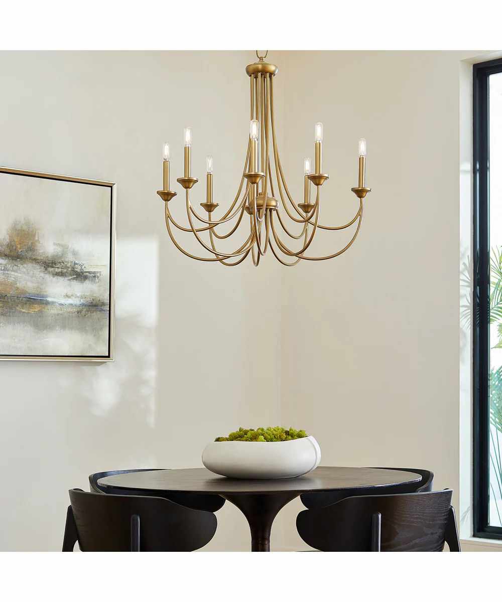 Brooks 8-light Chandelier Aged Brass - Image 8
